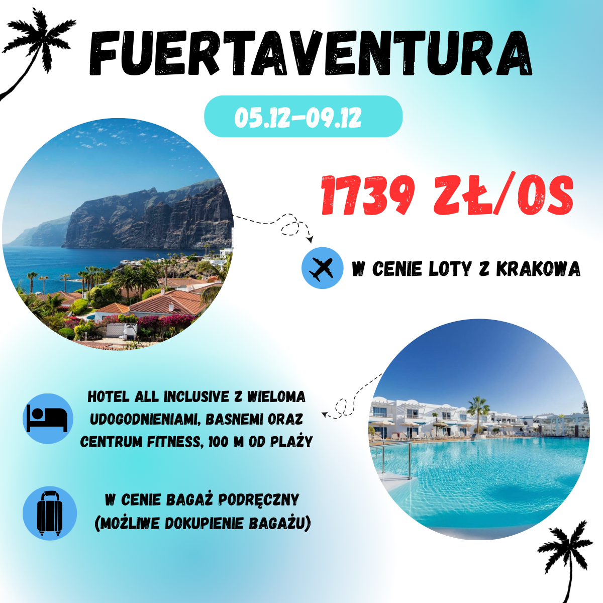 Fuertaventura all inclusive na 5 dni za 1739 zł😱 (w cenie: loty+hotel+transfer)