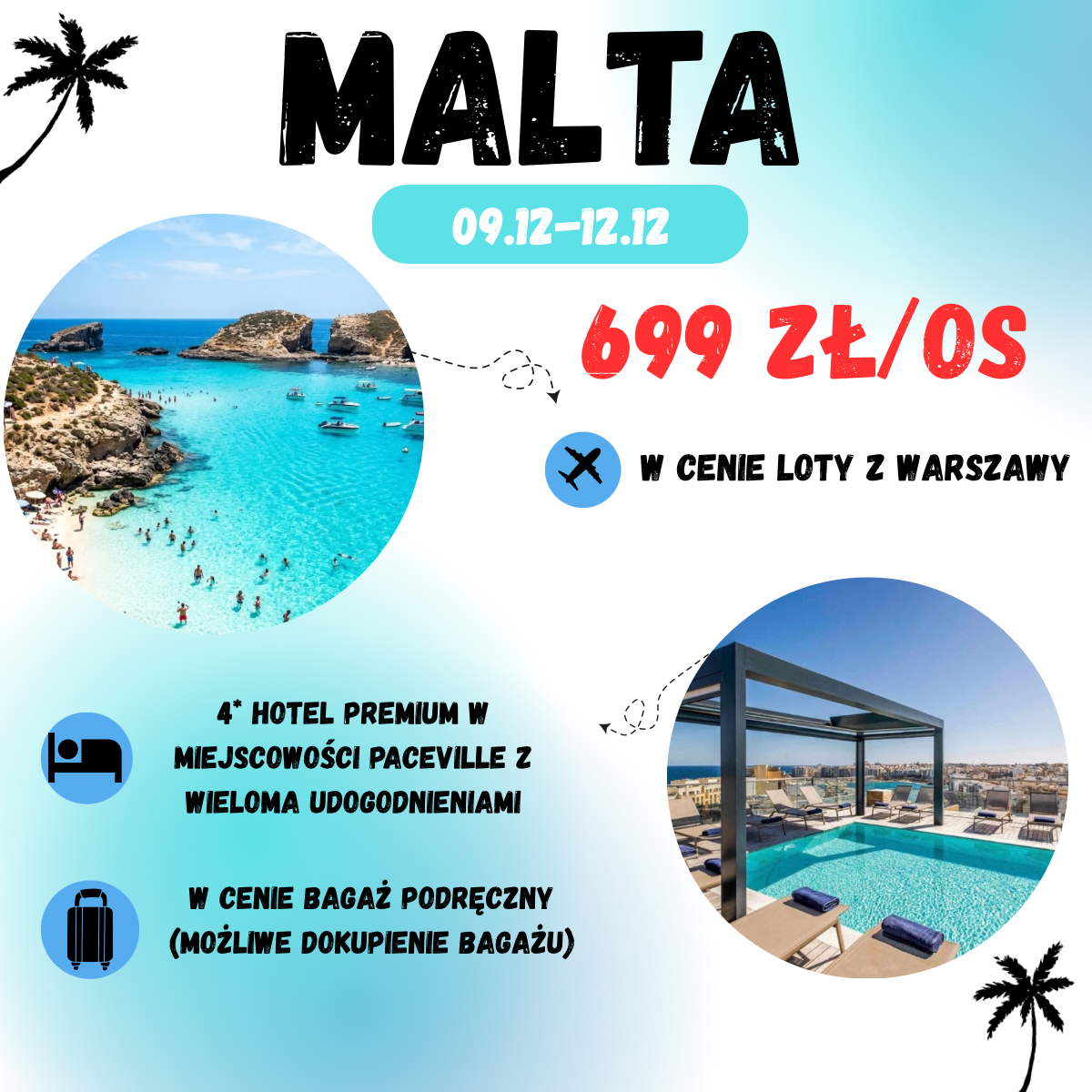 City break na Malcie w 4*hotelu za 699 zł🤩🇲🇹 (W Cenie: Loty+Hotel+Transport)