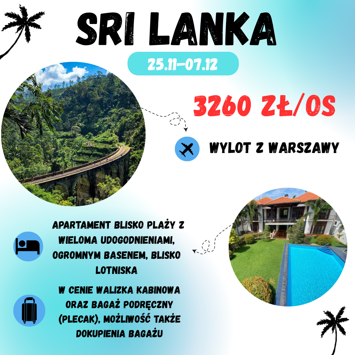 Sri Lanka na 13 dni za 3260 zł! (w cenie loty i apartament z basenem)
