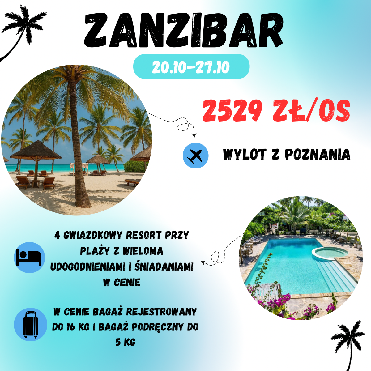 Last Minute na Zanzibar za 2529 zł🤩🏝️ (wylot z Poznania)
