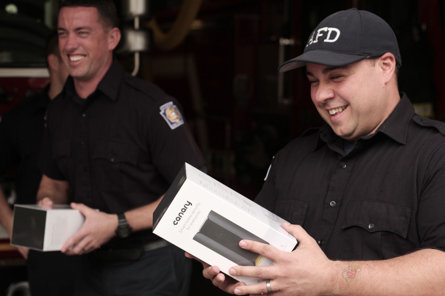 Firemen with Canary Device