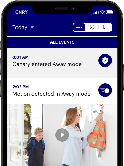 Mit der Canary App alle Ereignisse im Blick