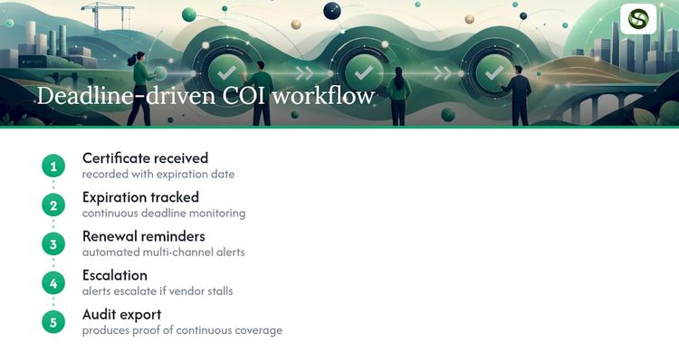 Why a Deadline-Driven Platform Maps to COI Tracking — overview diagram