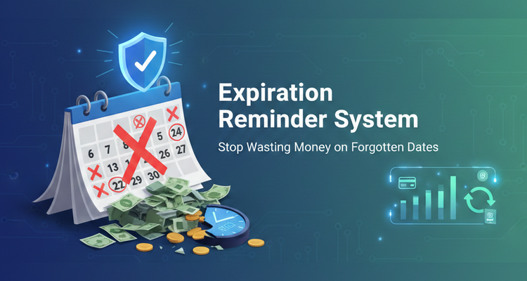 Expiration Reminder System (Stop Wasting Money on Forgotten Dates)