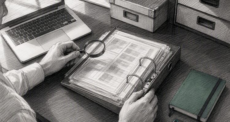 Hands verifying tamper-evident audit records