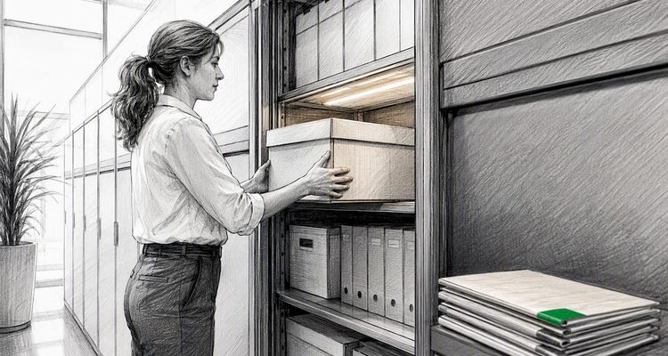 Secure archive for retained I-9 records