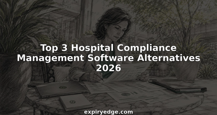 Hospital compliance officer reviewing documents