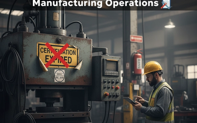 Image for How Expired Equipment & Safety Certifications Impact Manufacturing Operations