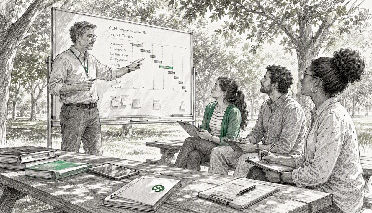 Team planning contract management implementation session