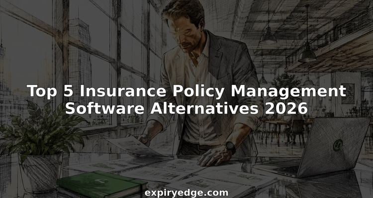 Insurance officer reviewing policy management software alternatives