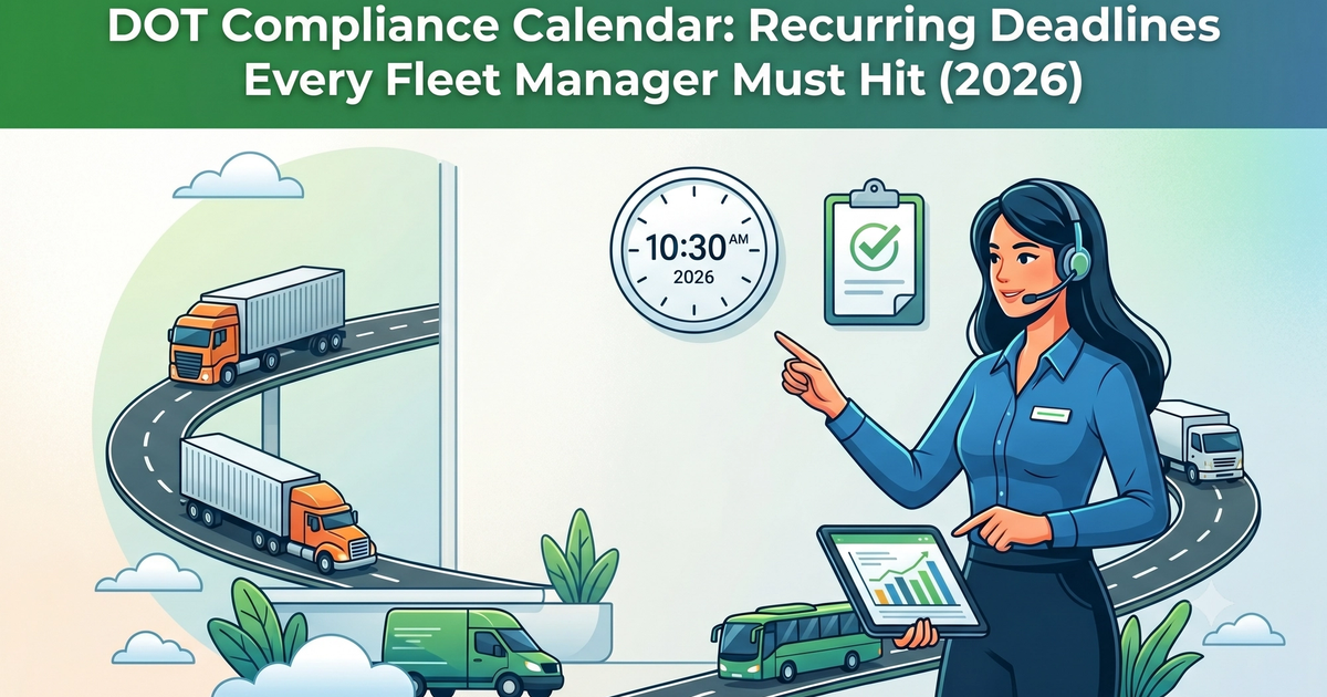 DOT Compliance Calendar 2026: Every Fleet Deadline