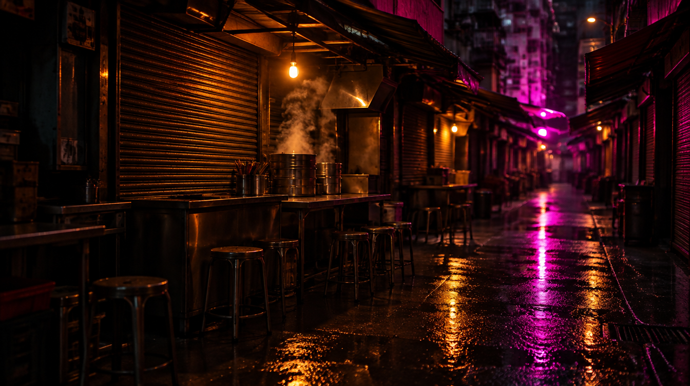 酒吧熄燈以後,香港仍有八間廚房爐火未熄 酒吧熄燈以後,香港仍有八間廚房爐火未熄