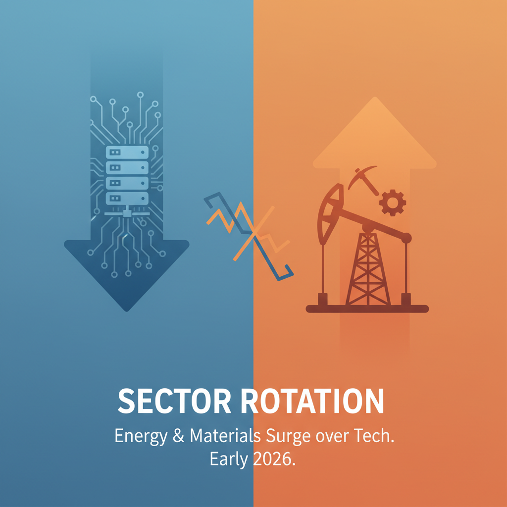 Sector Rotation: Energy and Materials Surge Over Tech in Early 2026
