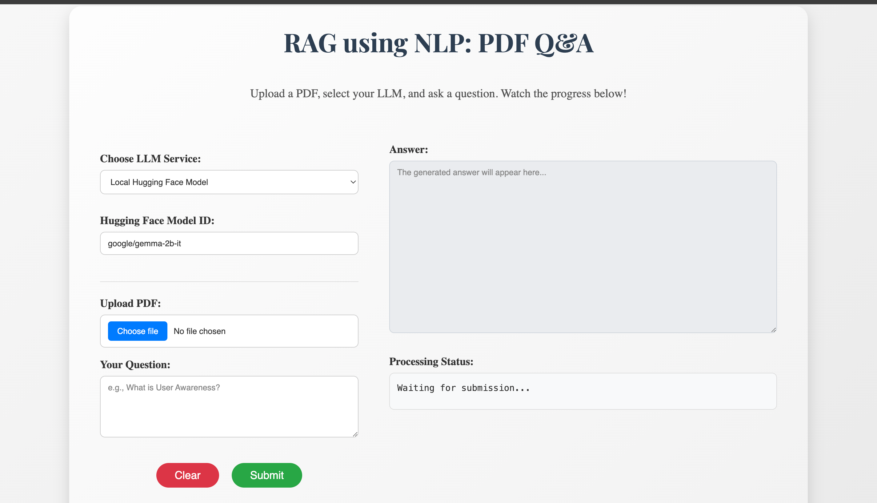 RAG using NLP
