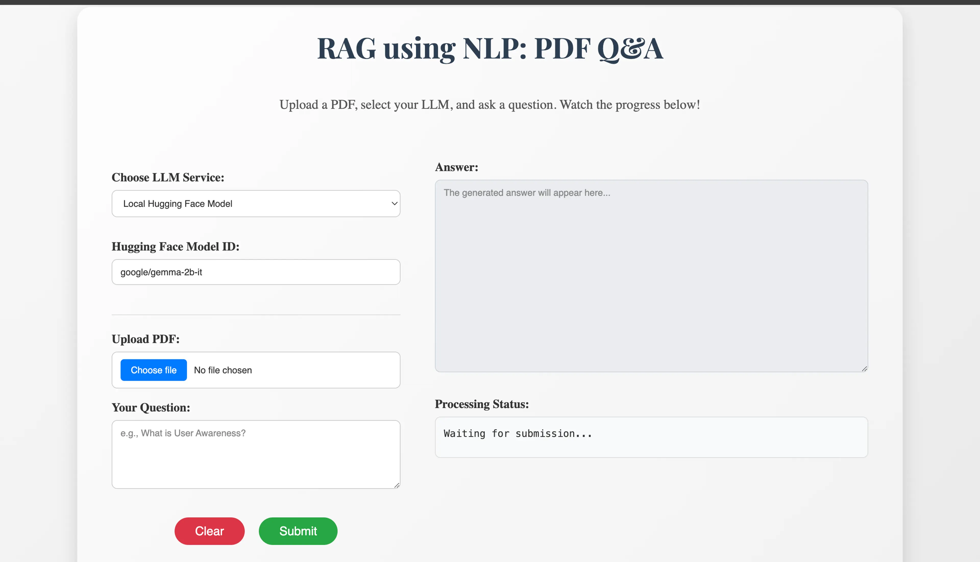 RAG using NLP