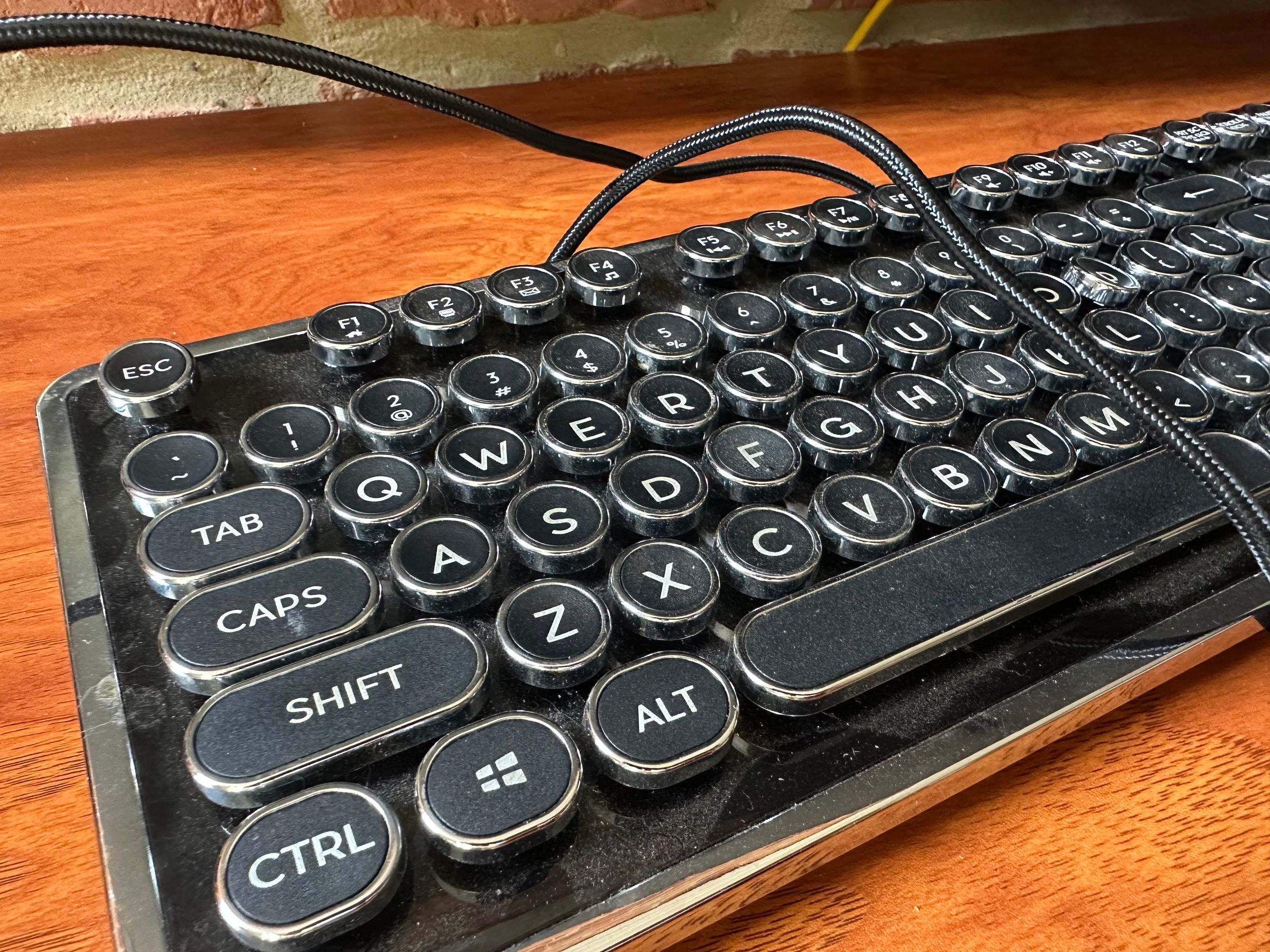 AZIO Retro Typewriter Mechanical Keyboard
