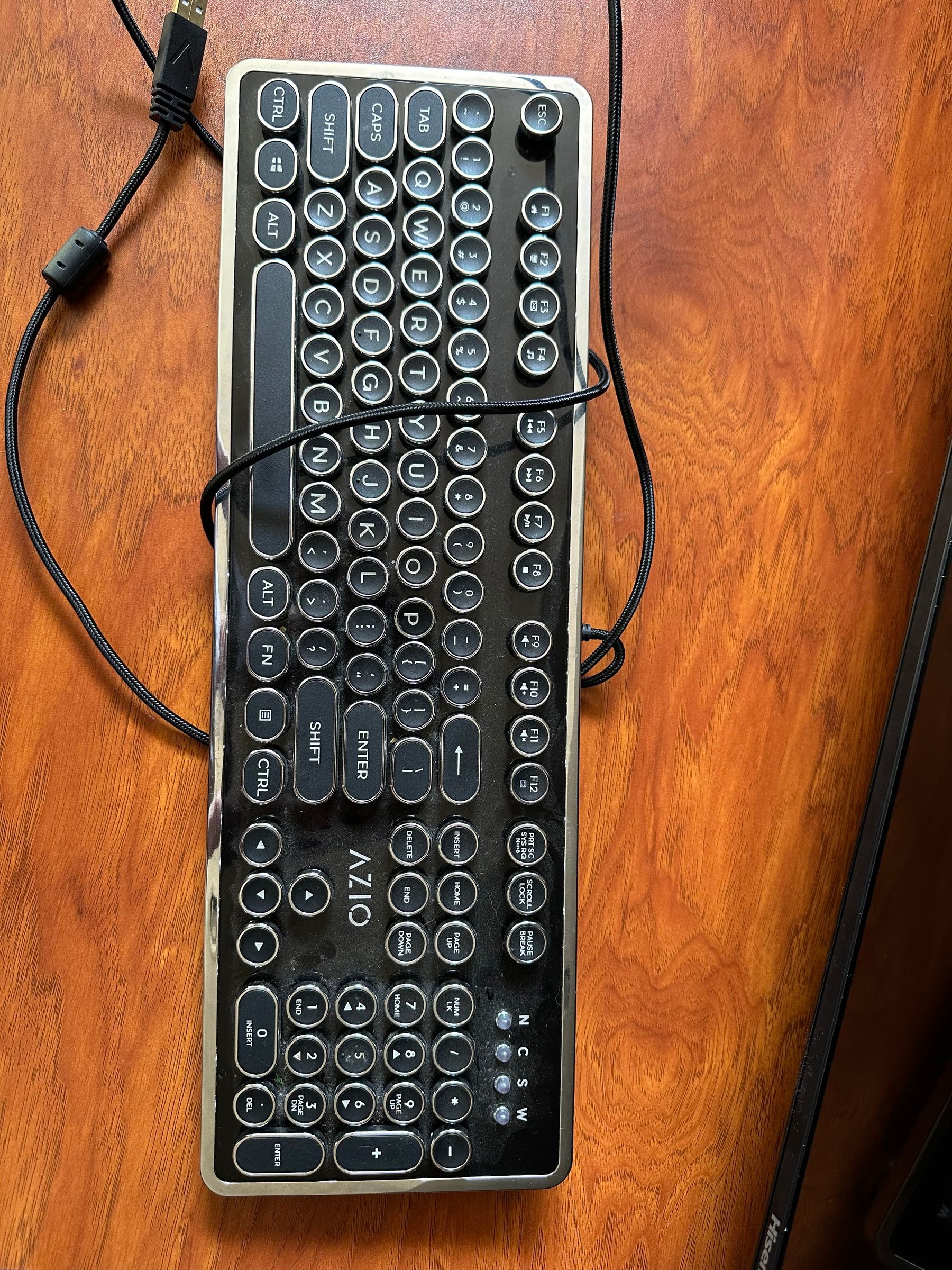 AZIO Retro Typewriter Mechanical Keyboard