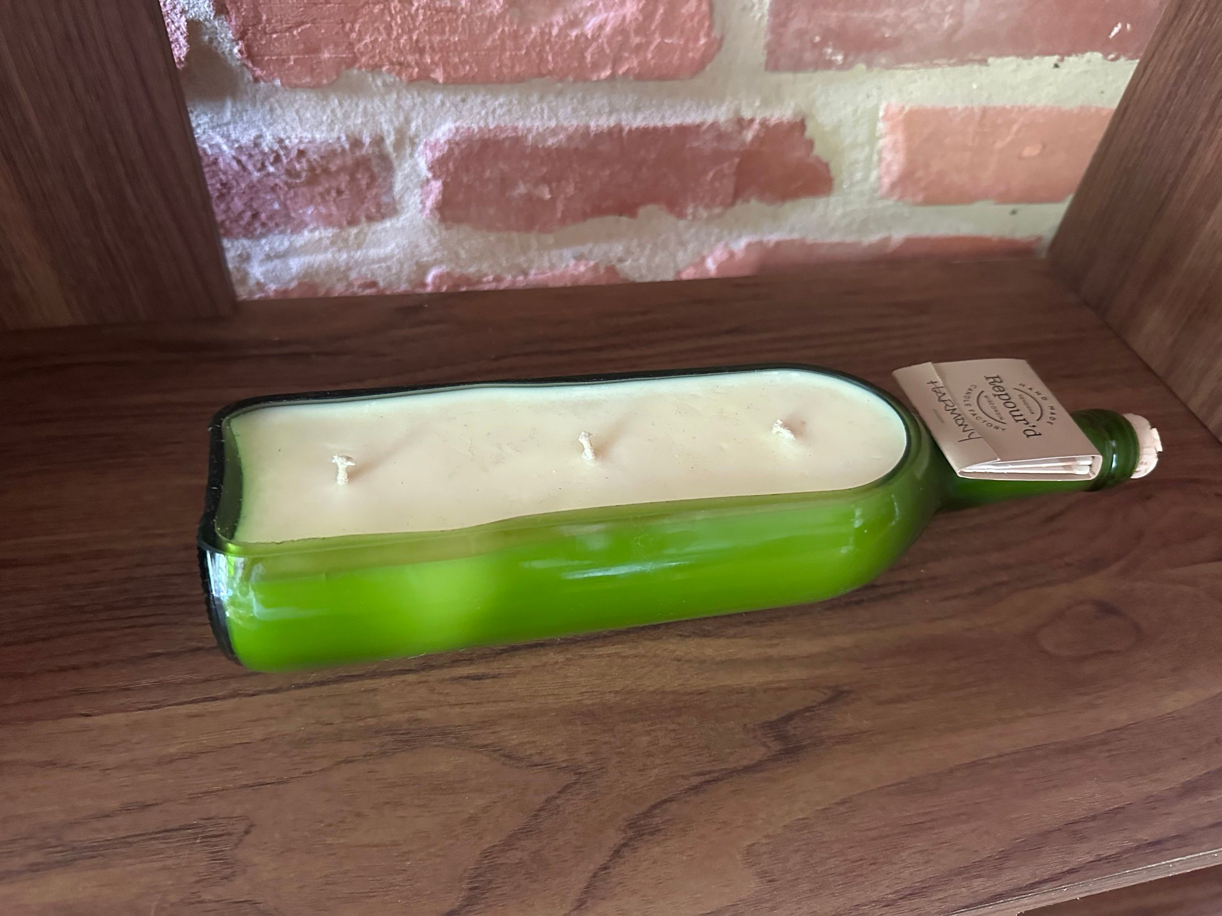 Repoured Wine-Bottle Candle