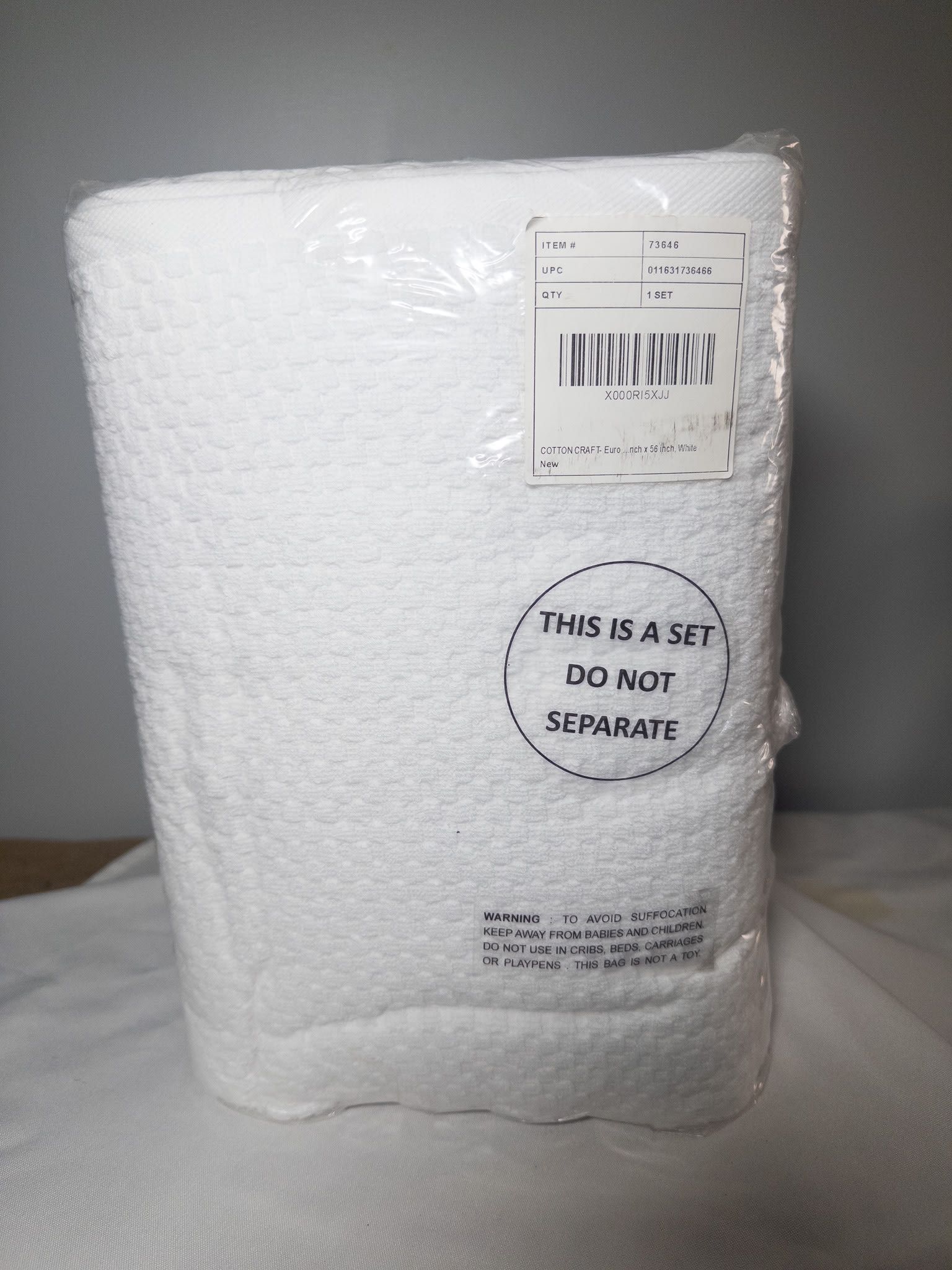 White Waffle Weave Cotton Towels