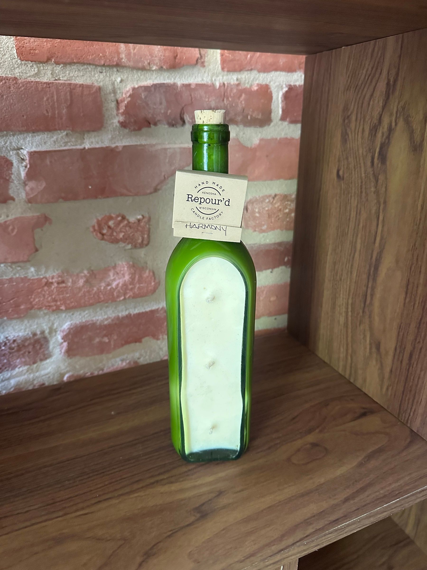 Repoured Wine-Bottle Candle