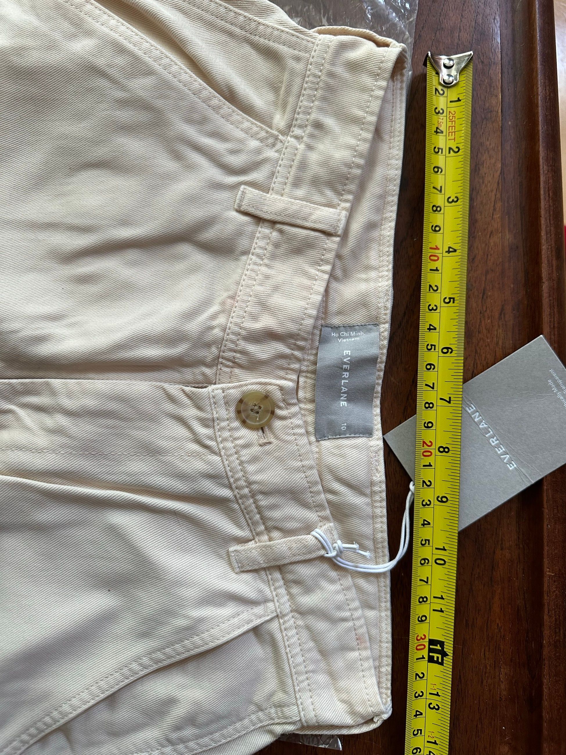 Waist measurement — tape measure along the flat waistband (about 13″ half-waist).