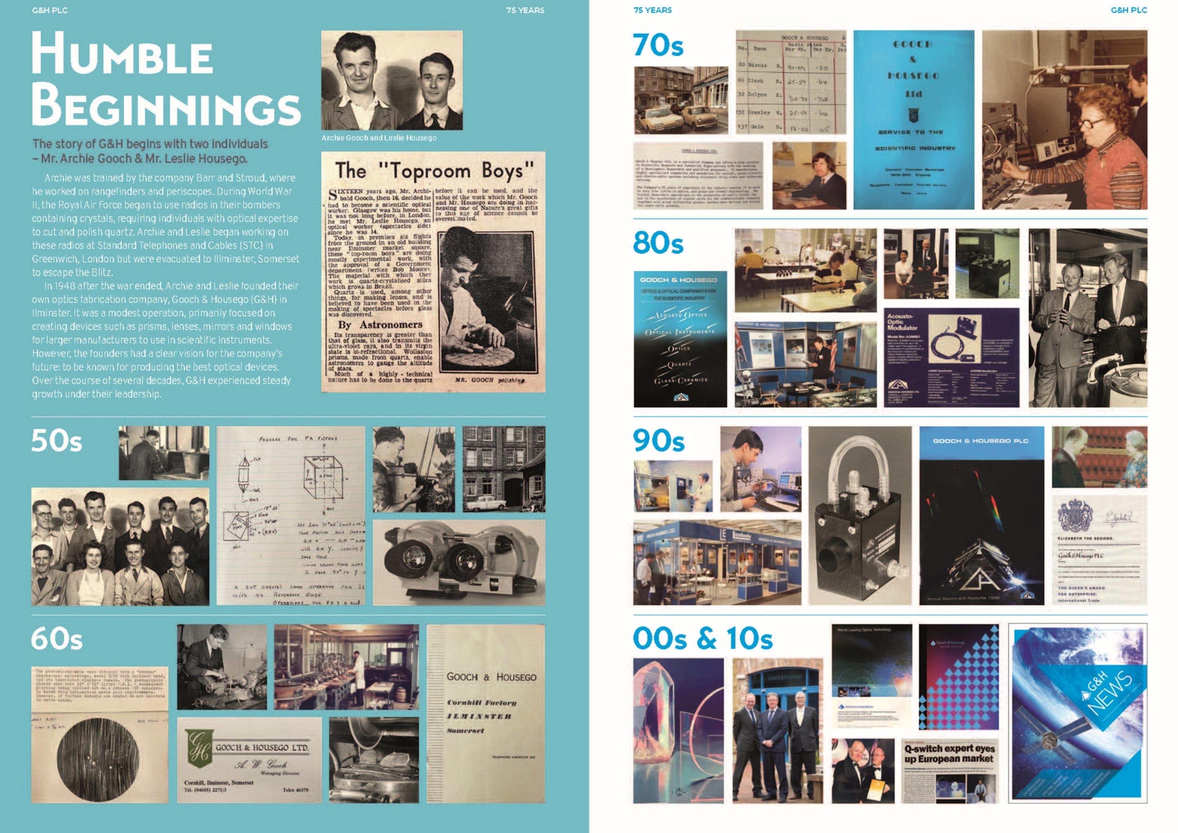 75th Anniversary Brochure Page 4-5