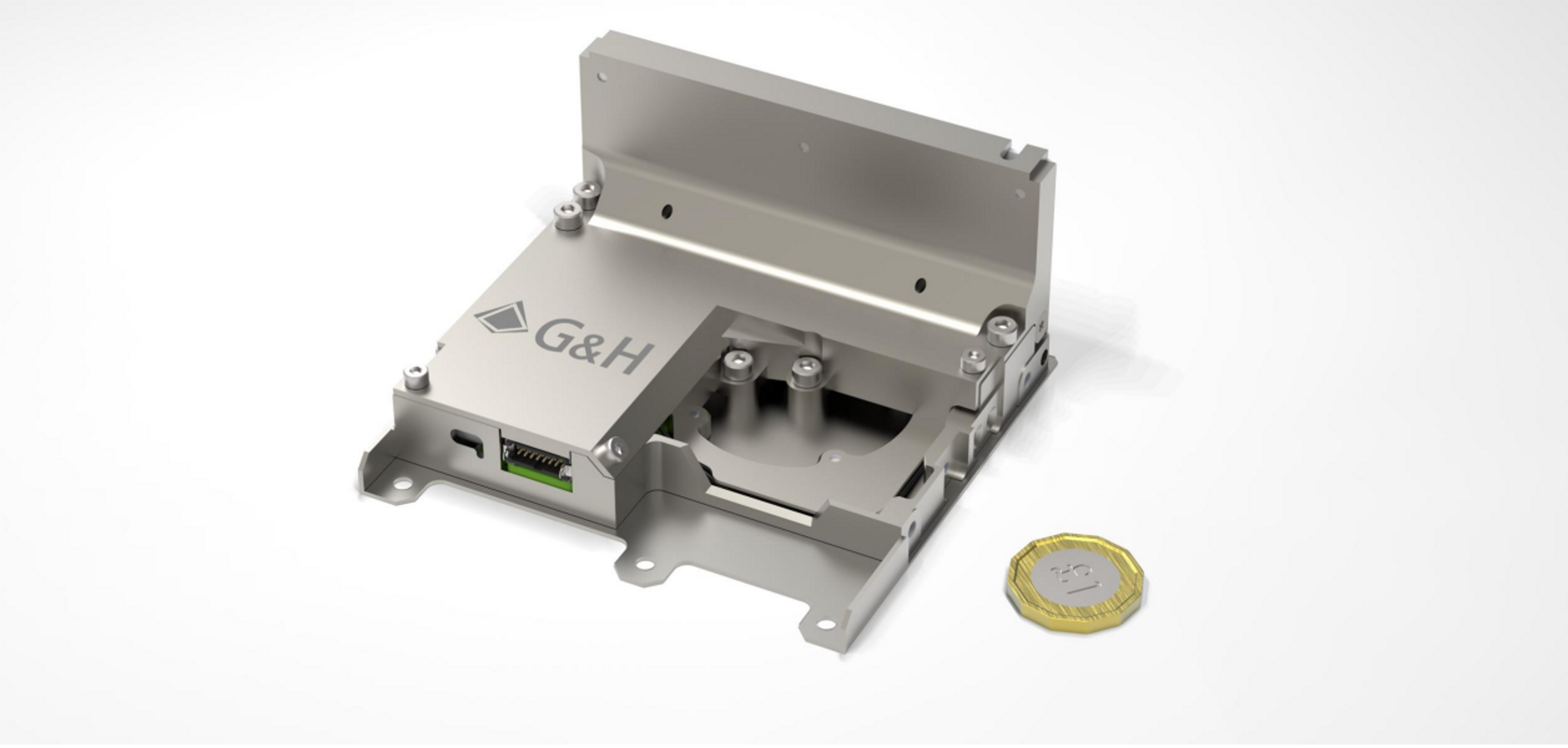 CAD concept of SmallCAT laser transmitter