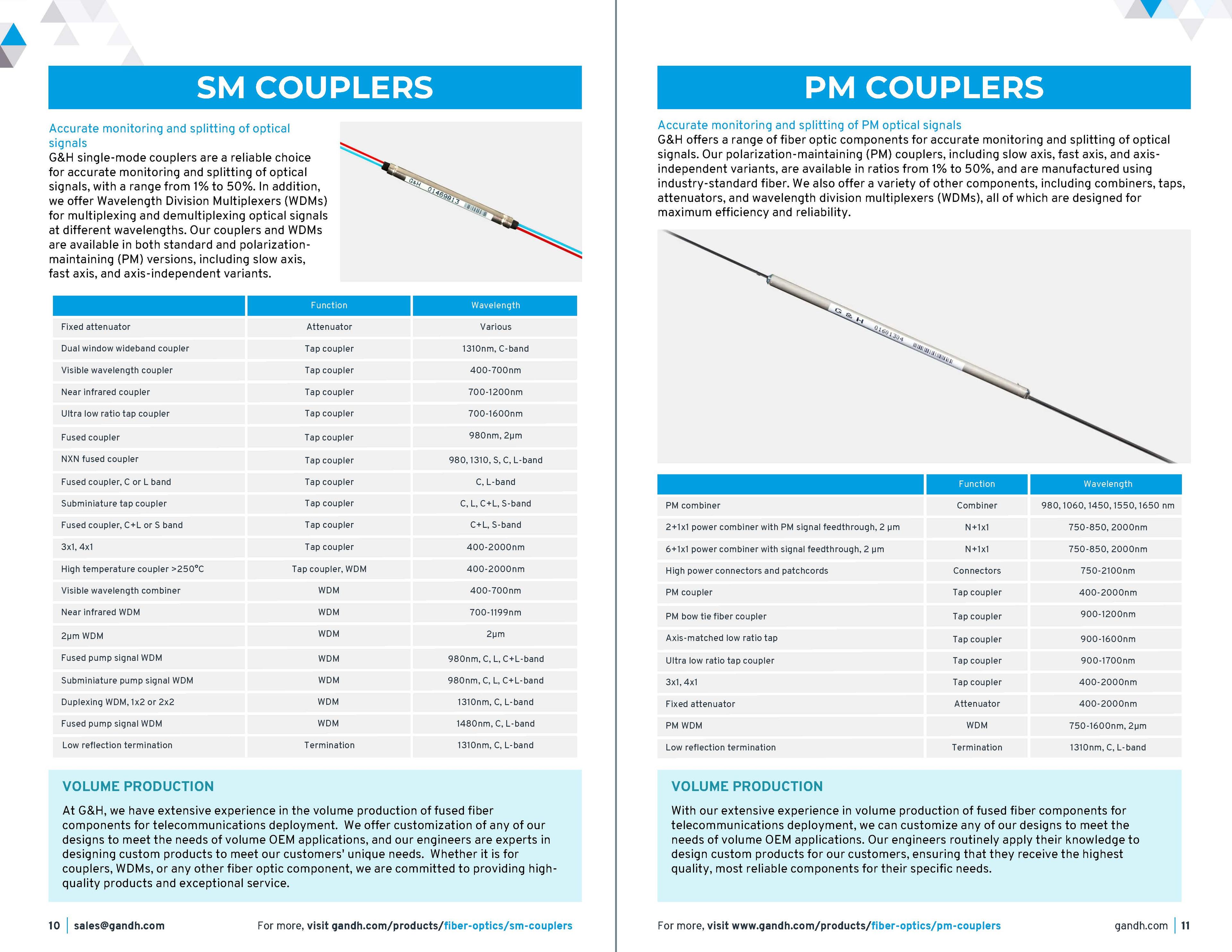 G&H Product & Solutions Guide - Fiber Optics Page 10-11