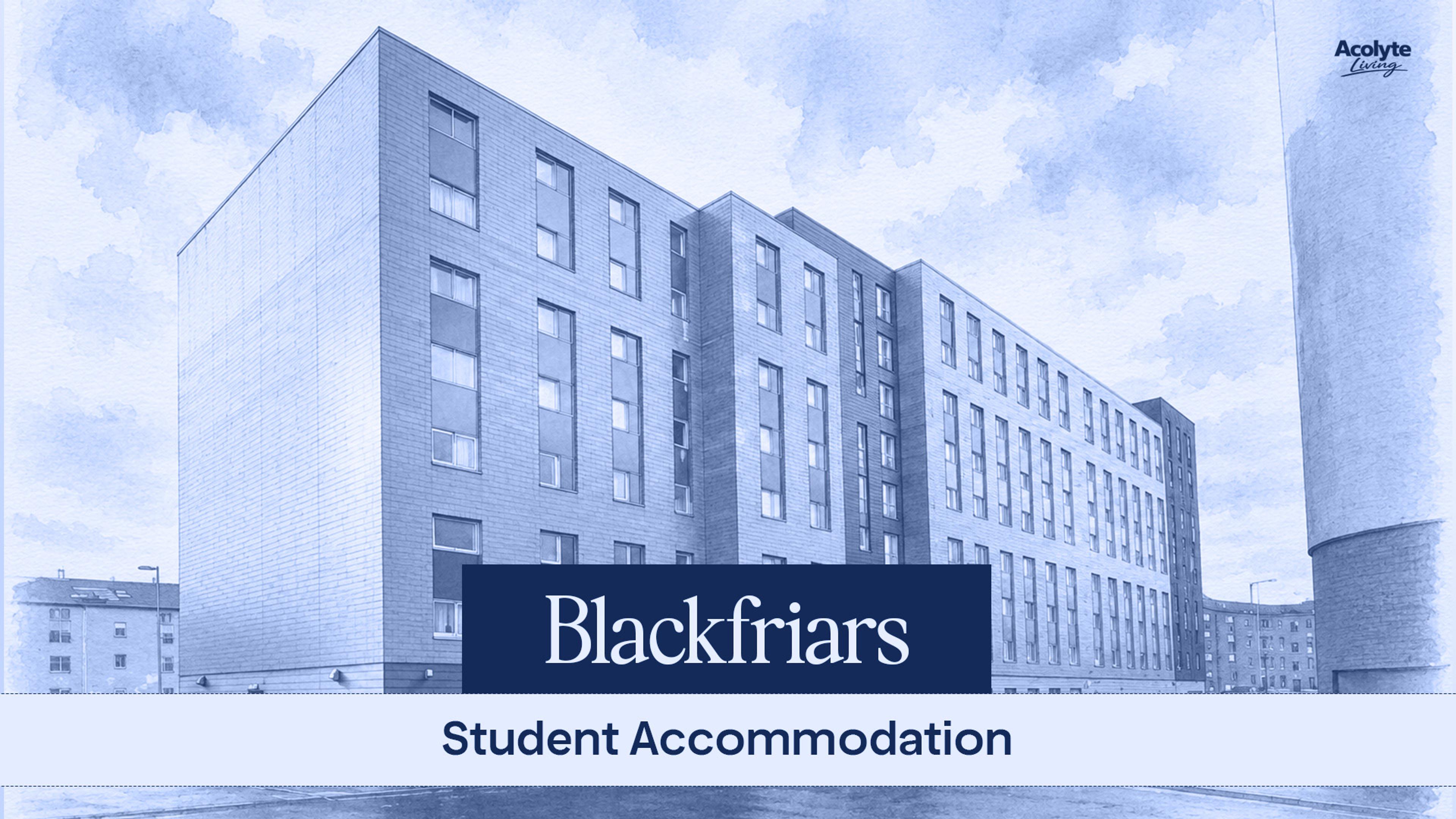 Blackfriars student accommodation featuring stylish, fully furnished student rooms, secure access, high-speed Wi-Fi, dedicated study areas, modern communal spaces, and excellent connectivity to universities, public transport, shopping, restaurants, and city-centre attractions.