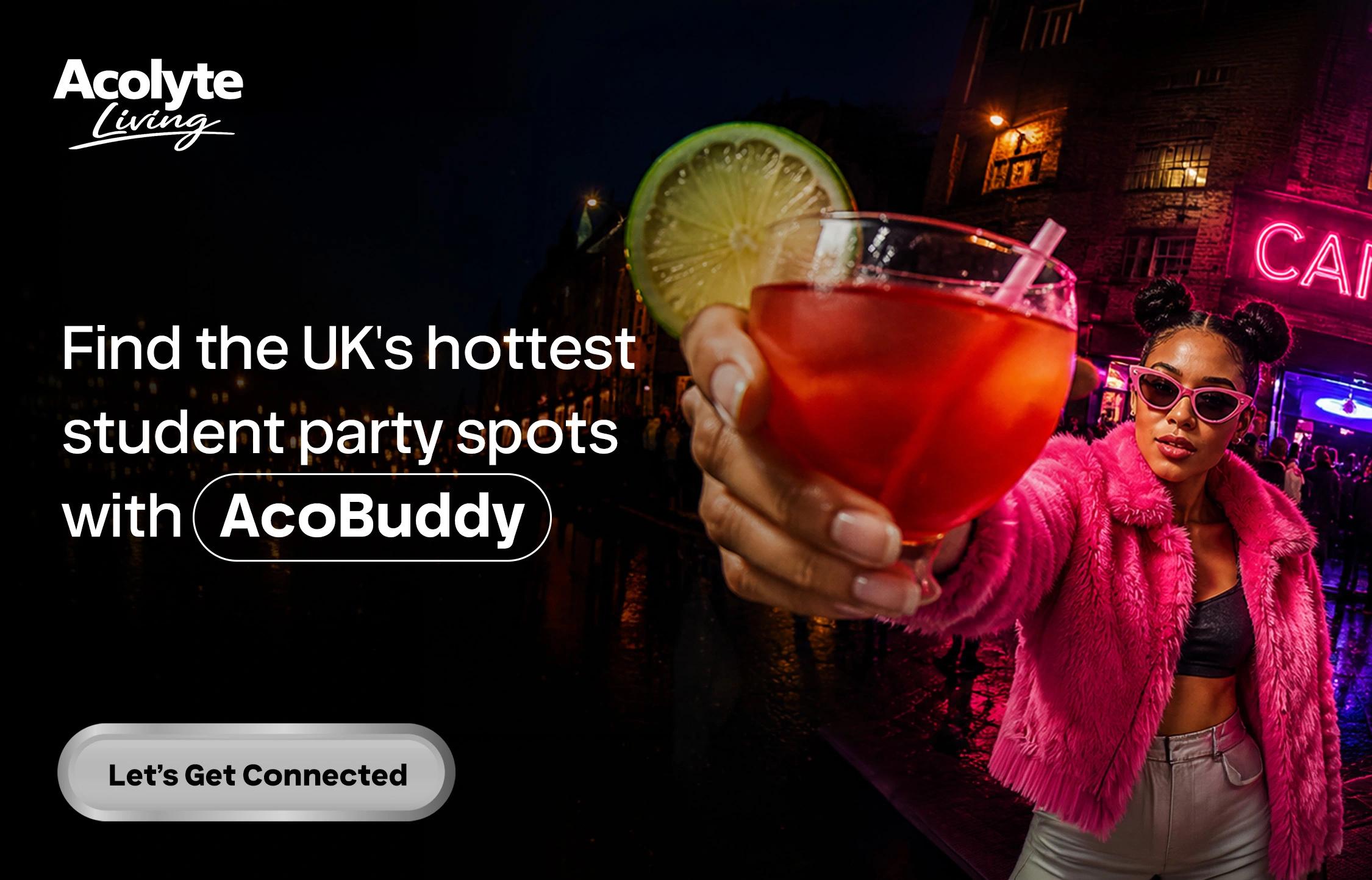 Find party spots in UK with acobuddy