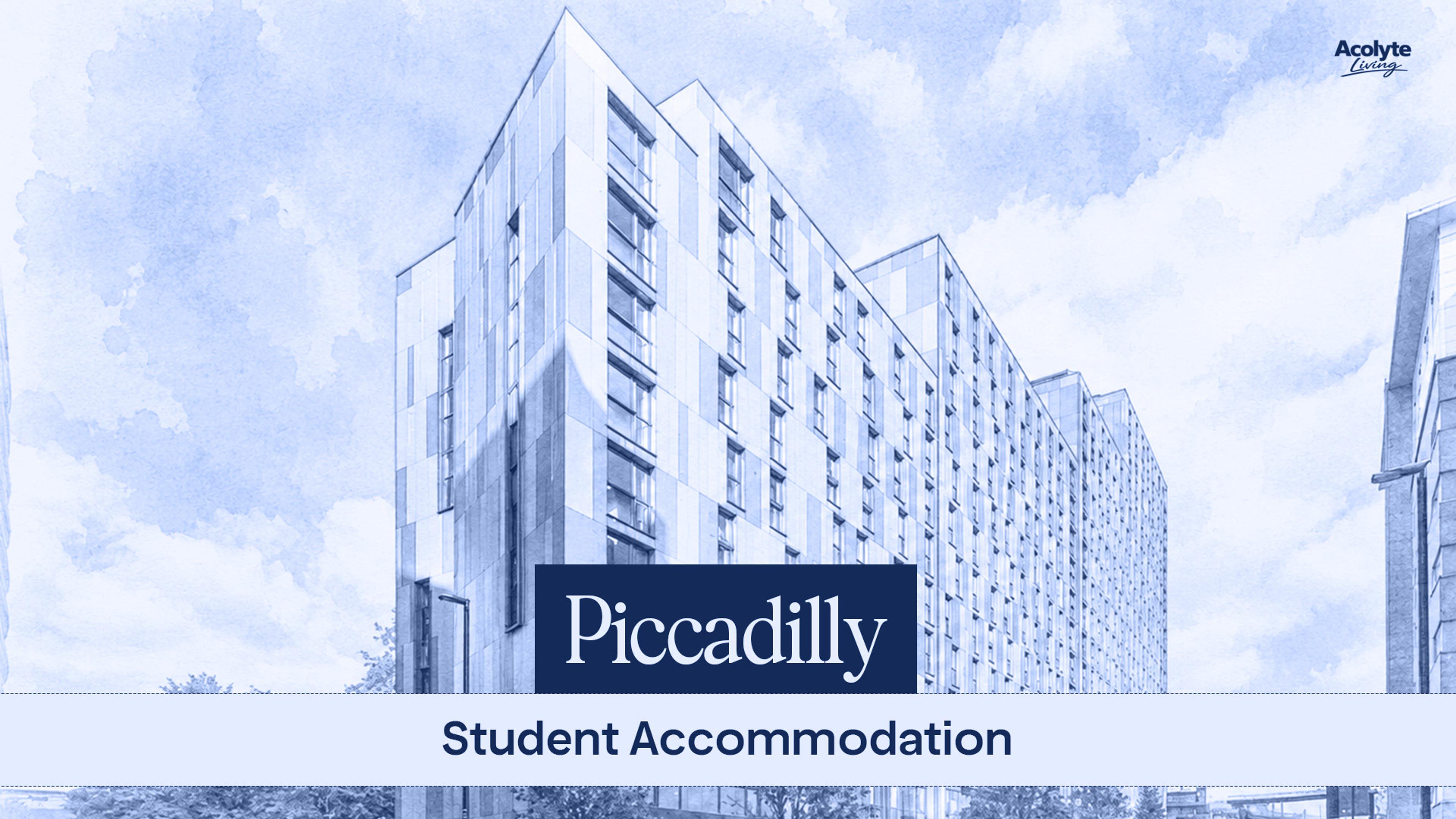 Piccadilly student accommodation featuring stylish modern residences with fully furnished rooms, secure facilities, high-speed Wi-Fi, comfortable study spaces, social amenities, and excellent access to universities, public transport, shopping, restaurants, and entertainment in the city centre.