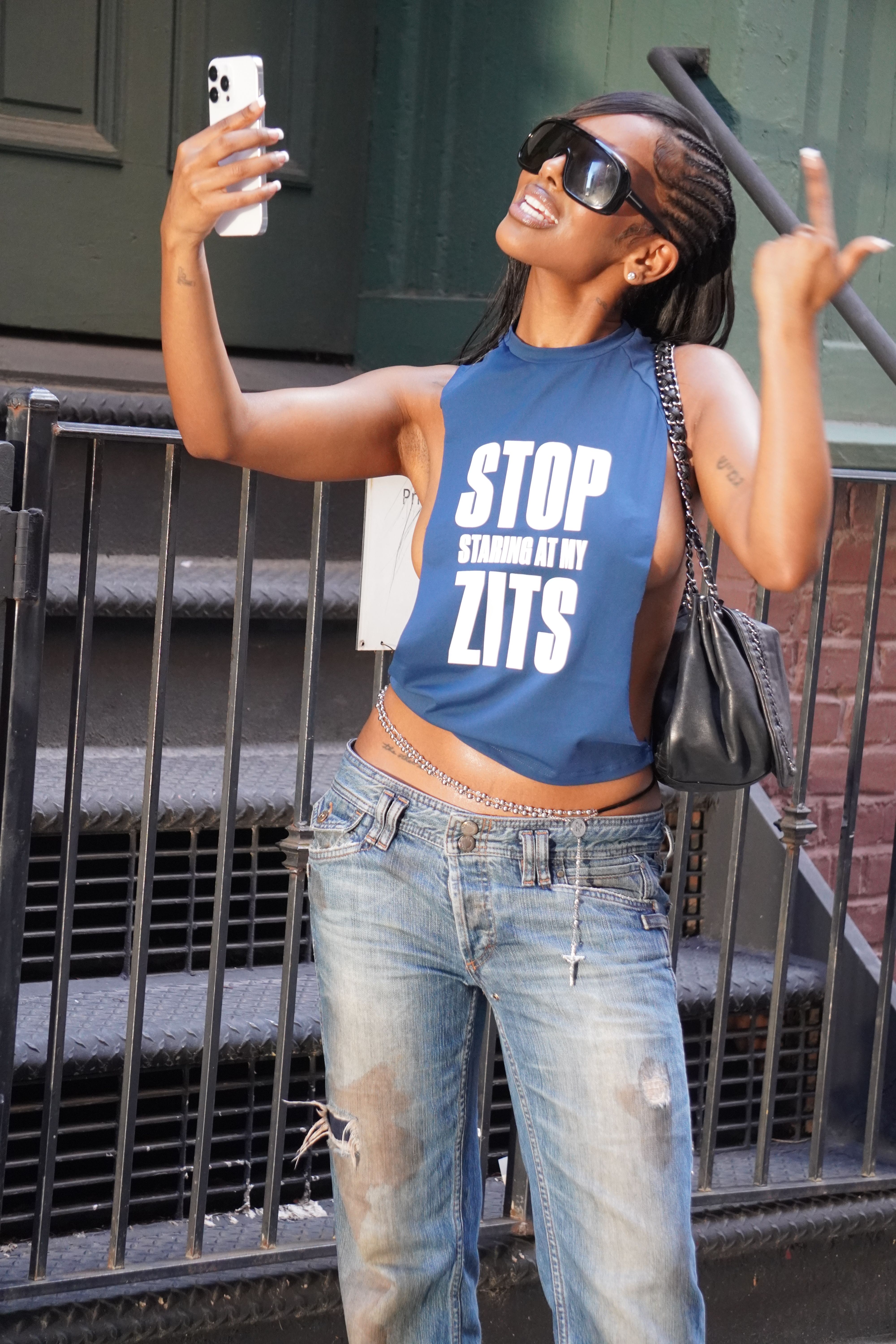 Stop Staring at My Zits Tee