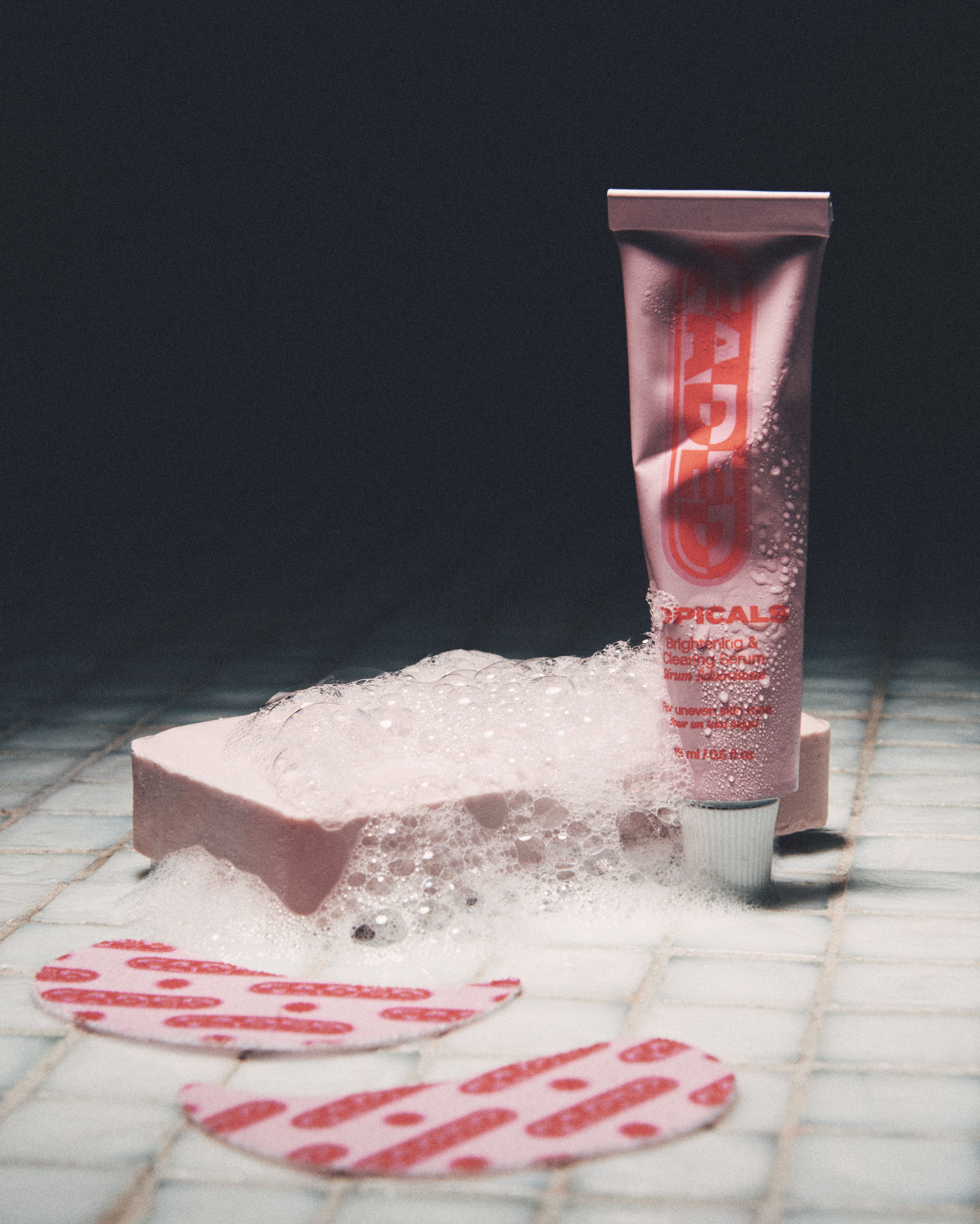 a tube of lip balm with the word tropical on it