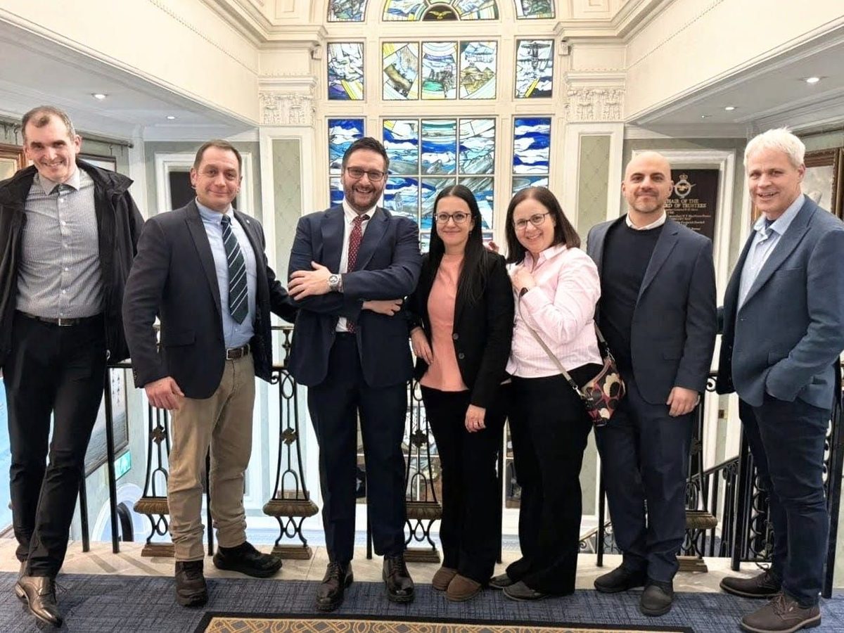 Octostar founding team at the Octostar UK launch event at the RAF Club in London