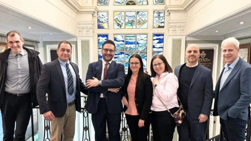 Octostar founding team at the Octostar UK launch event at the RAF Club in London