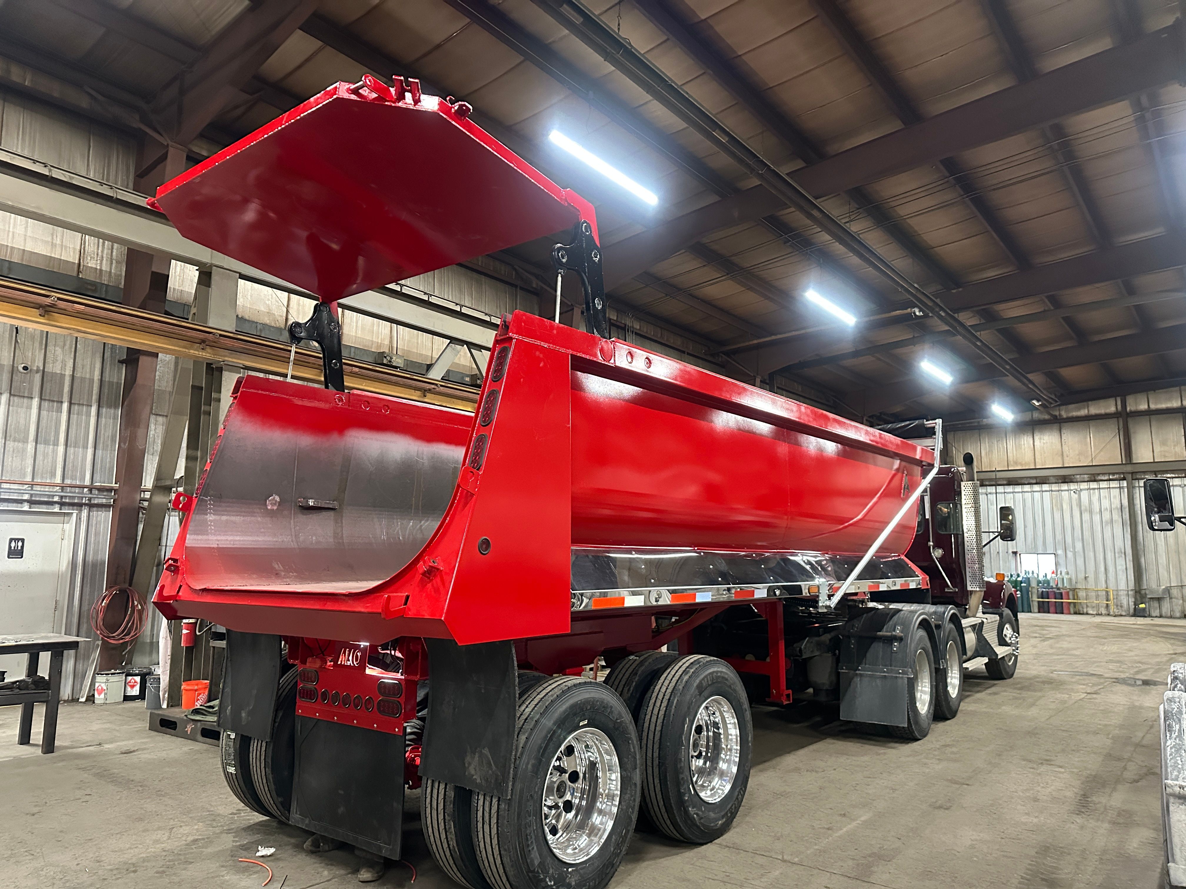 Demolition dump trailers
