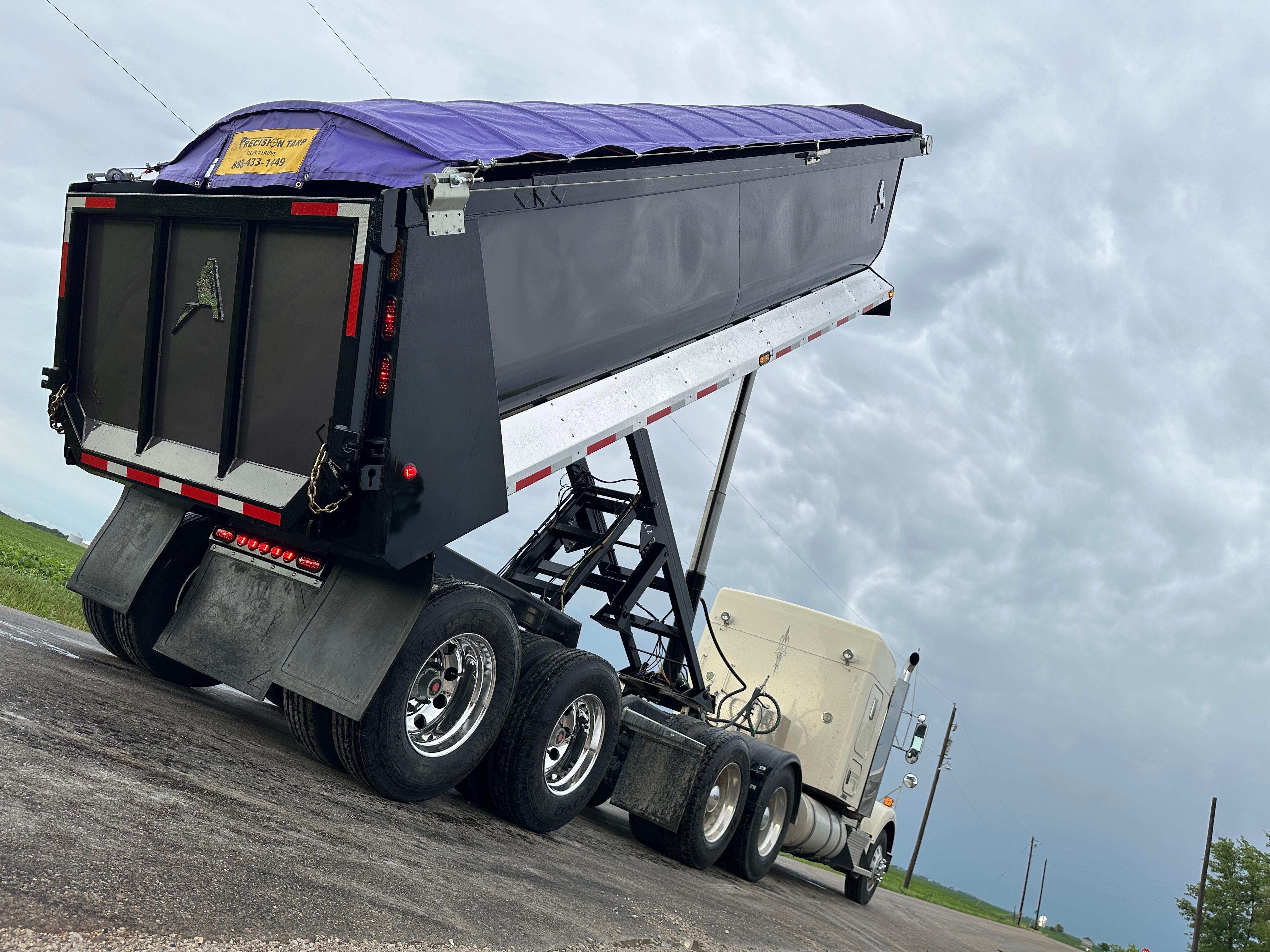Dump trailers Cedar Rapids IA contractors use on jobsites, built by ALKO Manufacturing