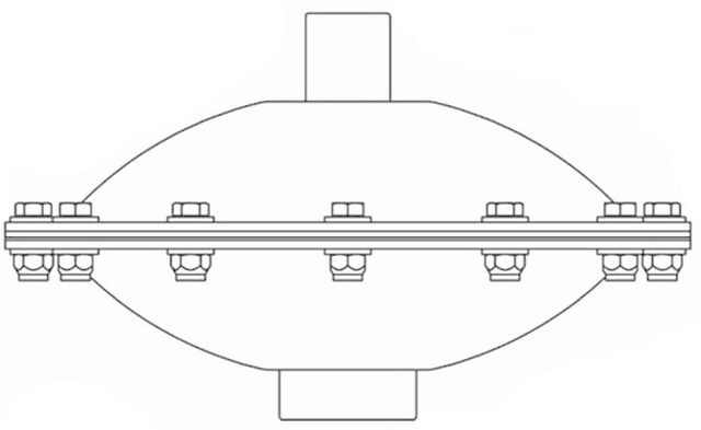 Pulsatiedemper AOD-15 AOD-15-BSP — afmetingen