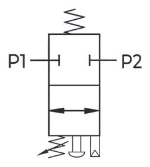 Droogloopbeveiliging 00-FSV G1/2 — pneumatisch symbool