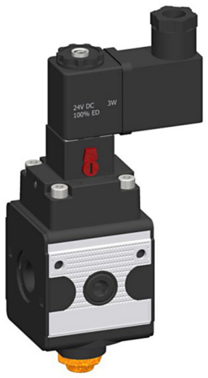 Aan/uit 3/2-ventiel (elektrisch) 00-AUV 24V 1/4 — productfoto