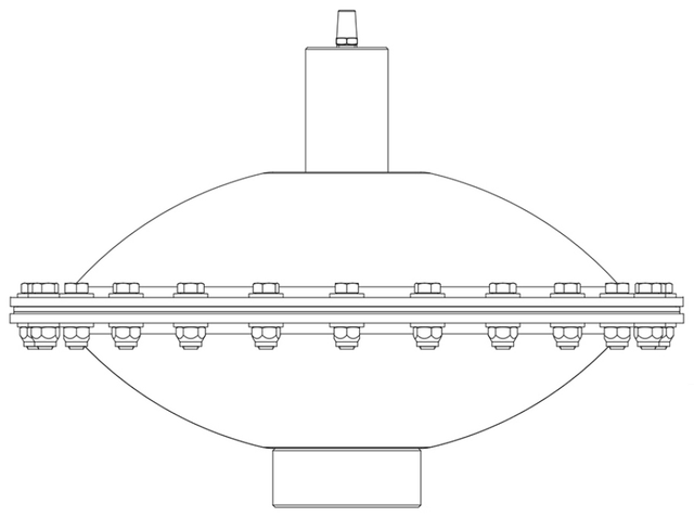 Pulsatiedemper AOD-10 AOD-10-BSP — afmetingen