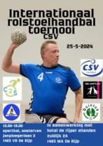 Aankondiging rolstoelhandbaltoernooi op 25-05-2024