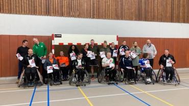 Huldiging internationals CSV rolstoelhandbal