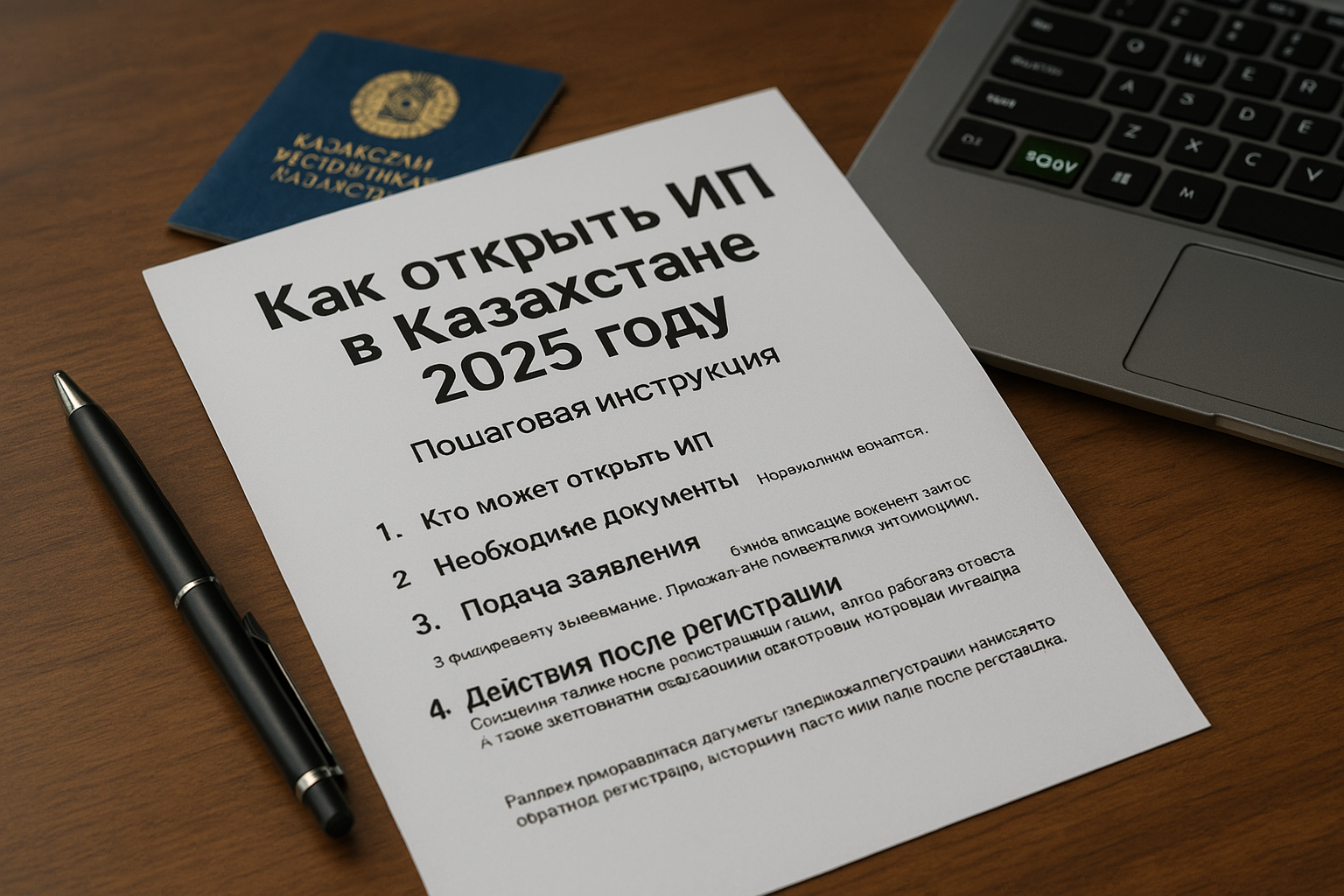 Как открыть ИП в Казахстане в 2025 году: пошаговая инструкция