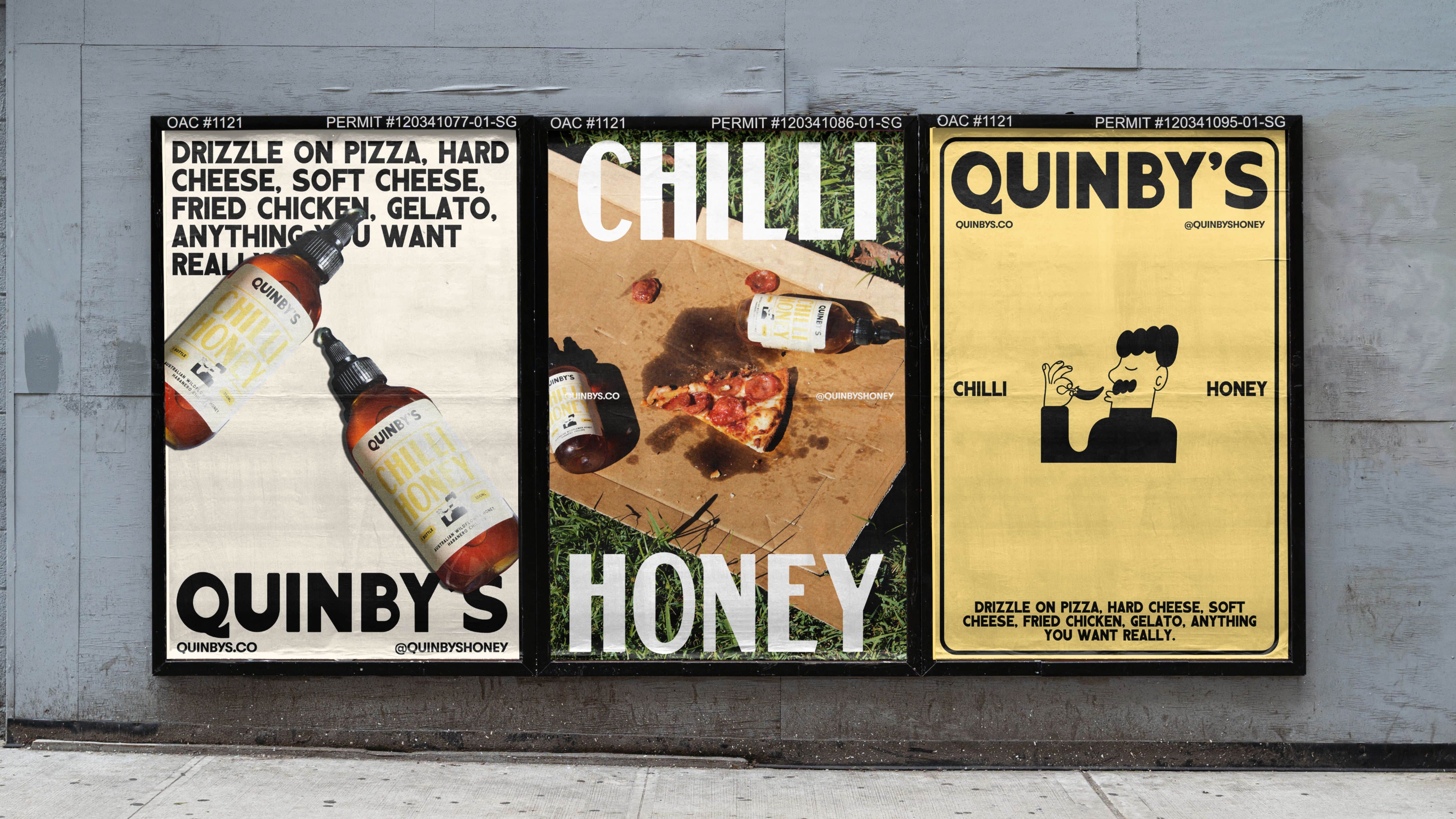 Quinby's Chilli Honey Brand Identity & Packaging by After Hours Studio