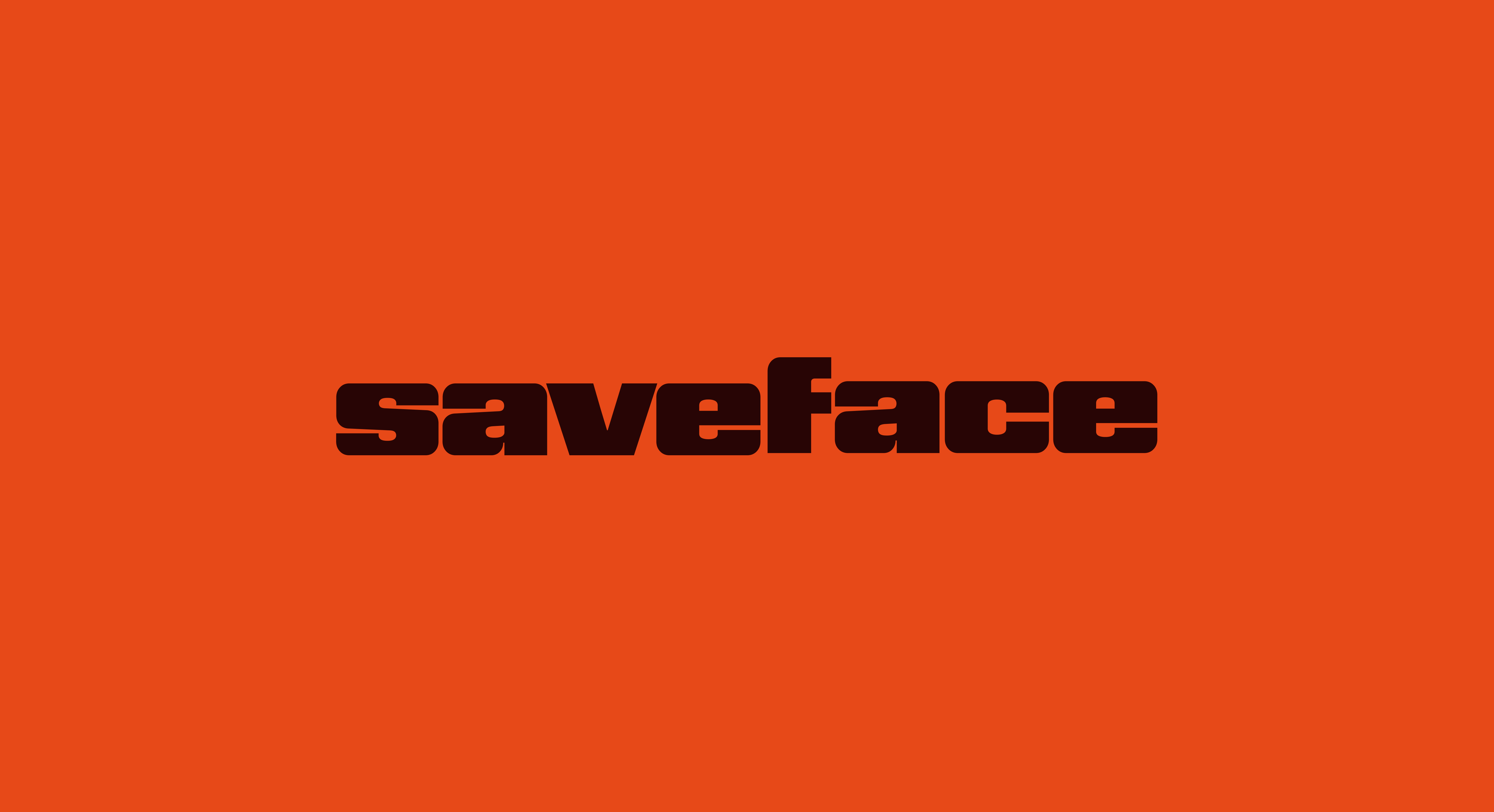 Saveface wordmark by After Hours Studio