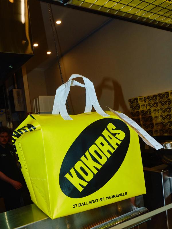 Yellow Kokoras bag, 27 Ballarat St, Yarraville