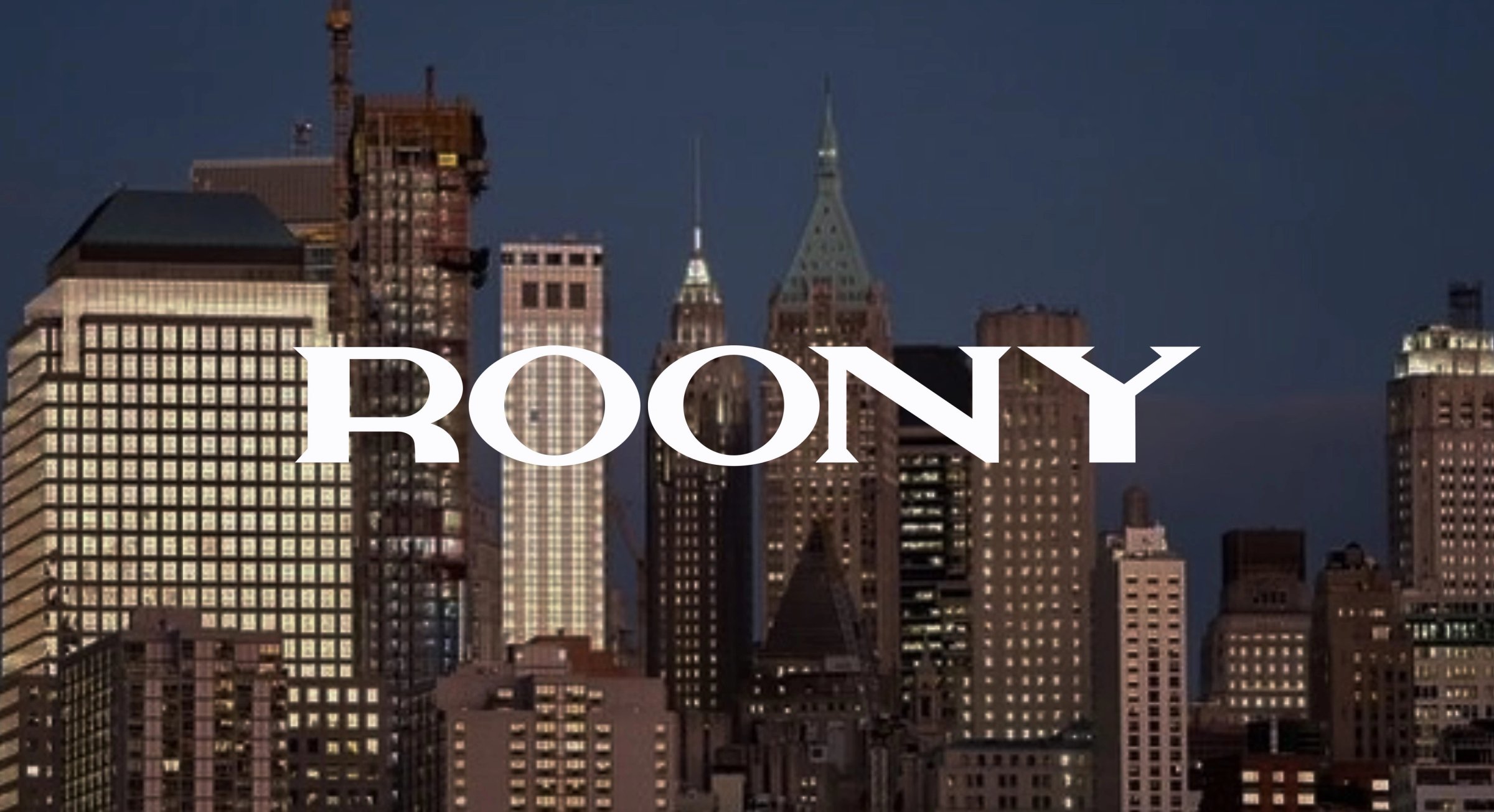 ROONY brand identity and packaging