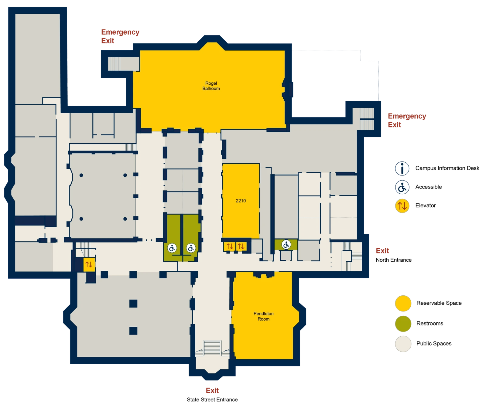 second floor of michigan union