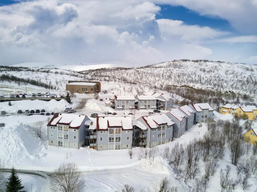 boliger i Tromsø i snø